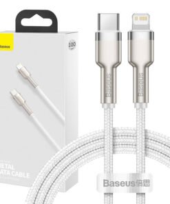 USB-C cable for Lightning Baseus Cafule, PD, 20W, 1m (white)