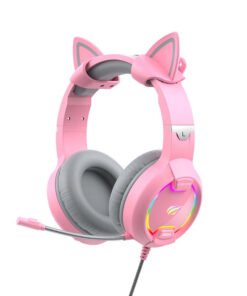 Gaming headphones Havit GAMENOTE H2233d  RGB (pink)