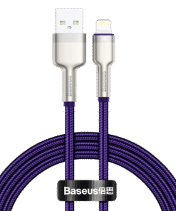 USB cable for Lightning Baseus Cafule, 2.4A, 1m (purple)