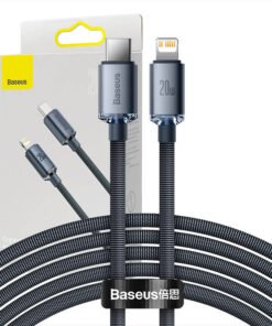 Baseus Crystal Shine cable USB-C to Lightning, 20W, PD, 2m (black)