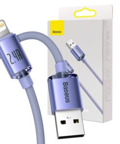 Baseus Crystal Shine cable USB to Lightning, 2.4A, 2m (purple)