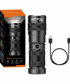 Superfire GT60 taskulamp - 2600 lm, 2 režiimi, USB-C