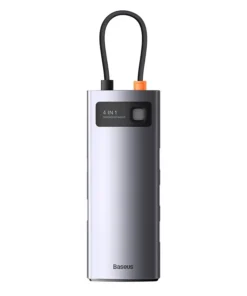 Hub 4in1 Baseus Metal Gleam Series, USB-C to 4x USB 3.0
