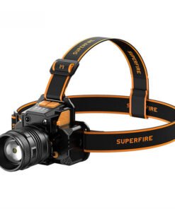 Superfire HL58 headlamp flashlight, 350 lm, USB, 3 modes, 200m