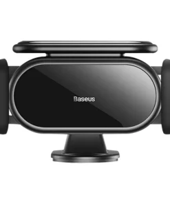 Solar Electric Car Phone Holder Baseus Steel Cannon Pro (Black)