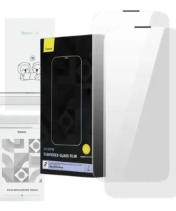 Tempered Glass Baseus Corning for iPhone 14 Pro with built-in dust filter