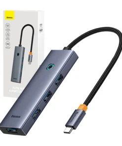 4in1 Hub Baseus  UltraJoy USB-C do USB 3.0 (space grey)