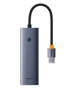 4in1 Hub Baseus  UltraJoy USB-A to USB 3.0 + RJ45 (space grey)