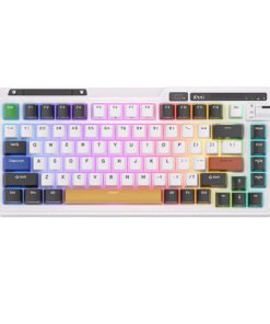 Royal Kludge KZZI K75 pro RGB wireless mechanical keyboard, Moment Switch (black and white) (QWERTY)