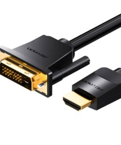 HDMI to DVI (24+1) cable Vention ABFBI 3m, 4K 60Hz/ 1080P 60Hz (black)