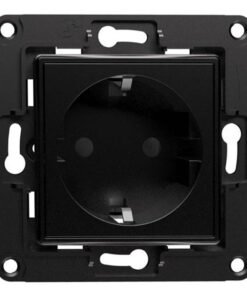 Shelly wall socket (black)