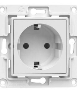 Shelly wall socket (white)