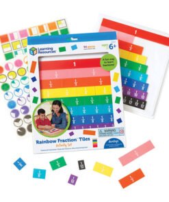 Rainbow Fraction Tiles With Tray Learning Resources LER 0615