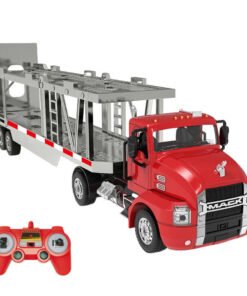Remote-controlled truck 1:26 Double Eagle (red) (Car Transporter) E583-003