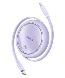 USB Cable Baseus Free2Pull USB-C to iP 20W 1m (purple)