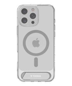Torras Pstand Series Case for iPhone 16 Pro (clear)