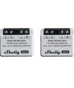 Shelly PM Mini Gen3 2 kontrolleri komplekt, WiFi/Bluetooth