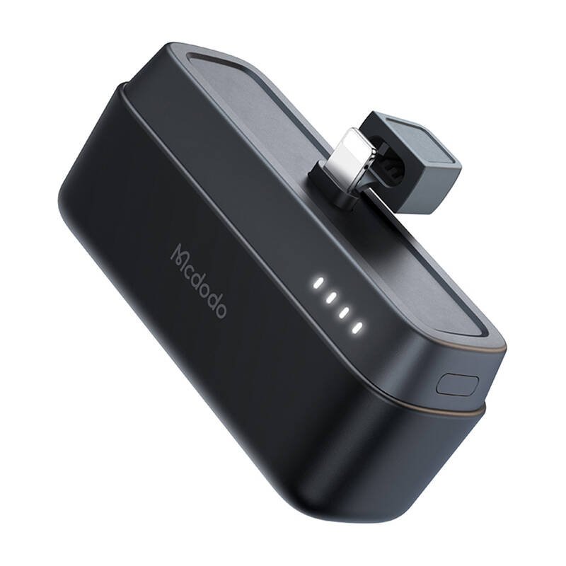 „Mcdodo“ išorinė baterija MC-6281 20W, 5000mAh su „Lightning“ jungtimi (juoda)