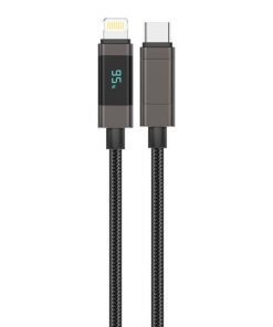 Foneng XS05 PD27W USB-C to Lightning cable, 1.2m (black)