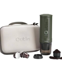 Outin Nano 7500mAh portable coffee maker set (Green) + protective case
