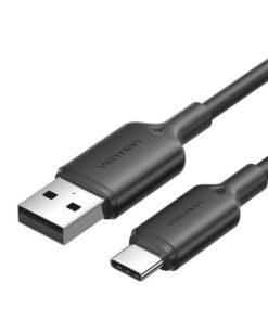 USB 2.0 A to USB-C 3A cable Vention CTQBH 2M (black)