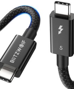 BlitzWolf BW-HDC8 240W USB-C to USB-C cable, 0,.5m (black)
