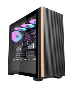 Darkflash DS900WS computer case (black) + 4 fans